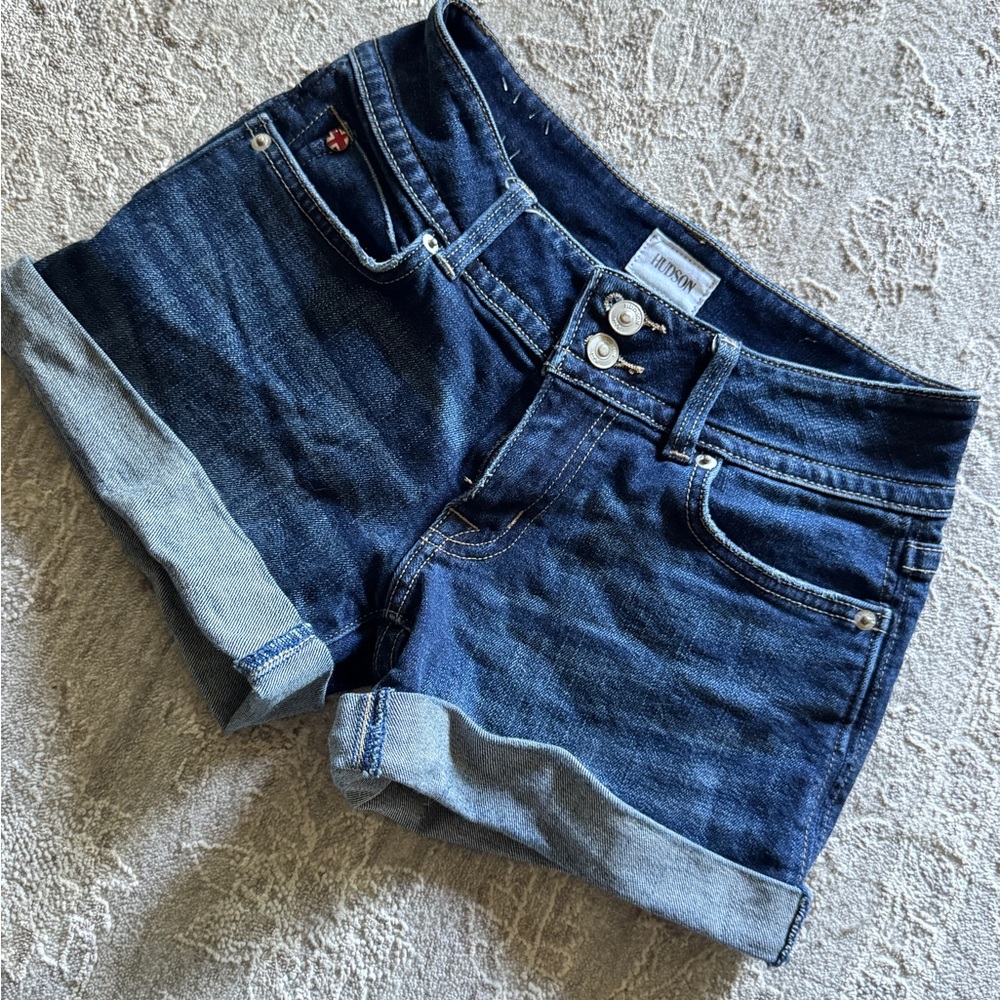 Hudson Denim Blue Women Shorts